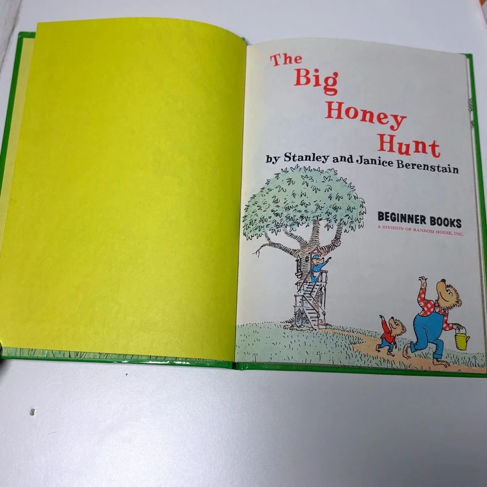 2 Beginner Books Random House Kids Green Orange Go Dog Go‎ The Big Honey Hunt